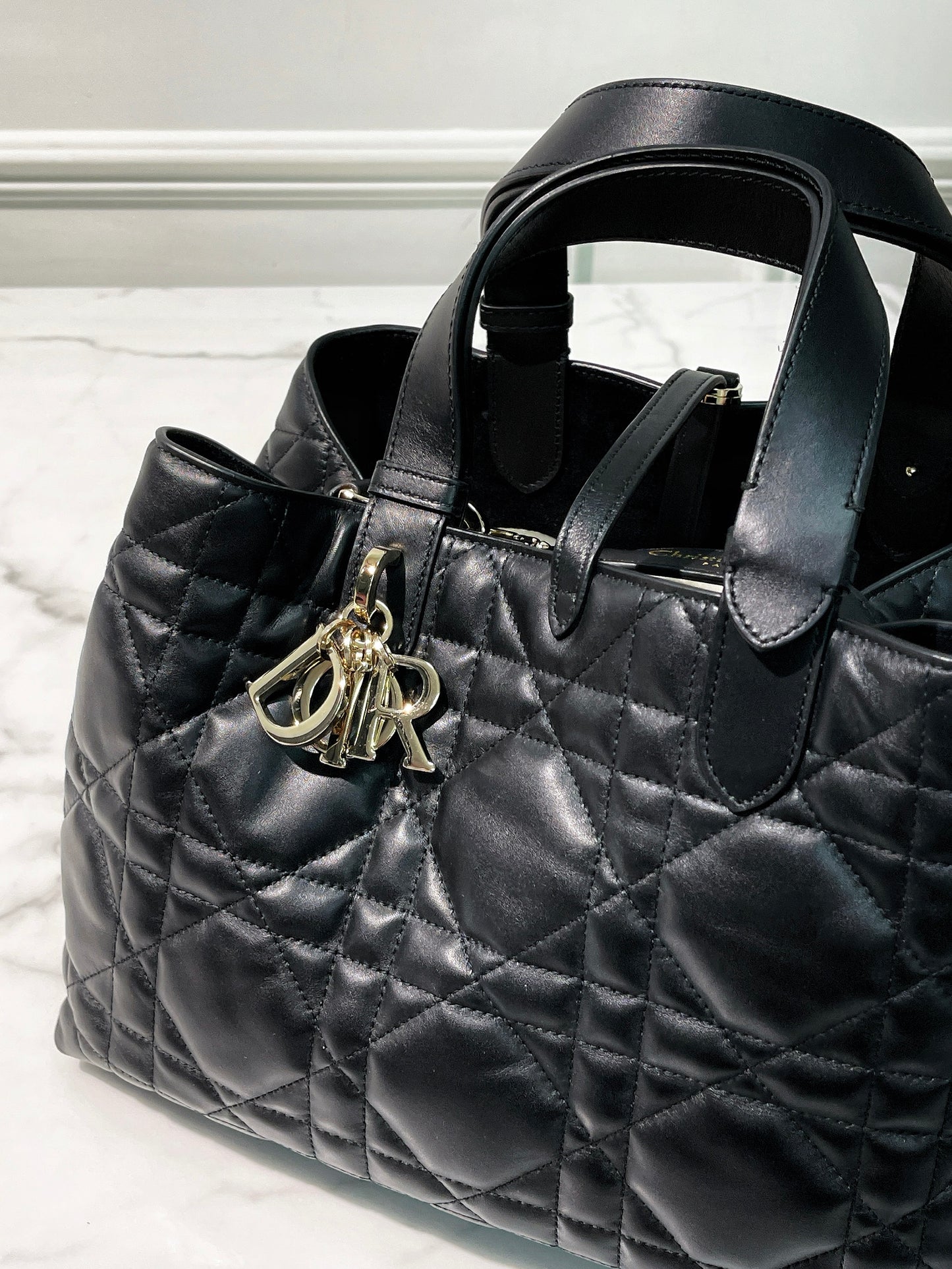 DIOR TOUJOURS MEDIUM, Black/Gold