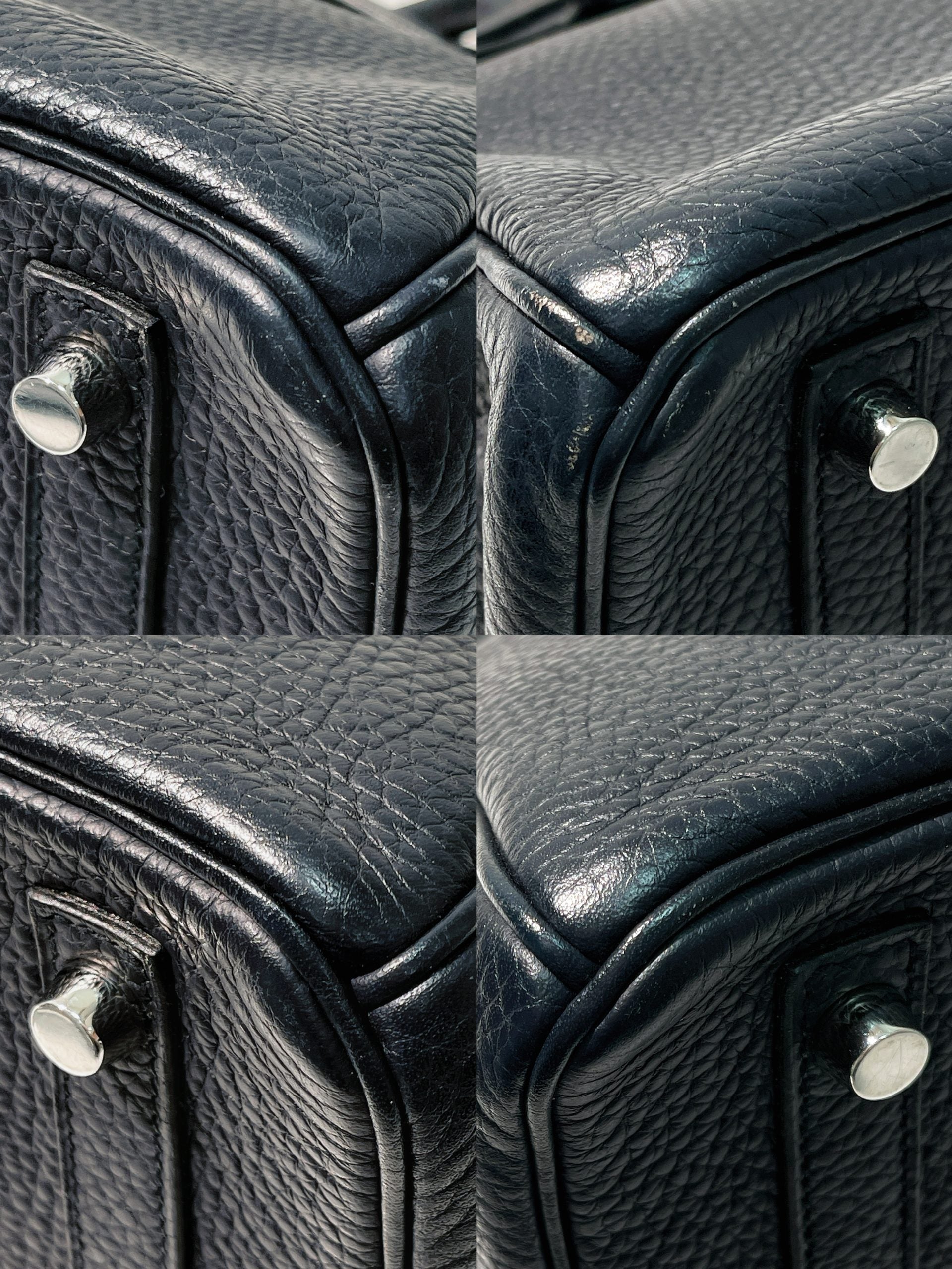 HERMES BIRKIN 30, Bleu Indigo/Silver