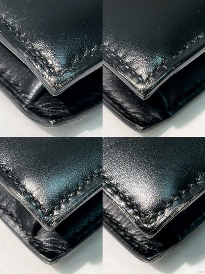 HERMES VINTAGE LYDIE ENVELOPE BAG, Black/Gold