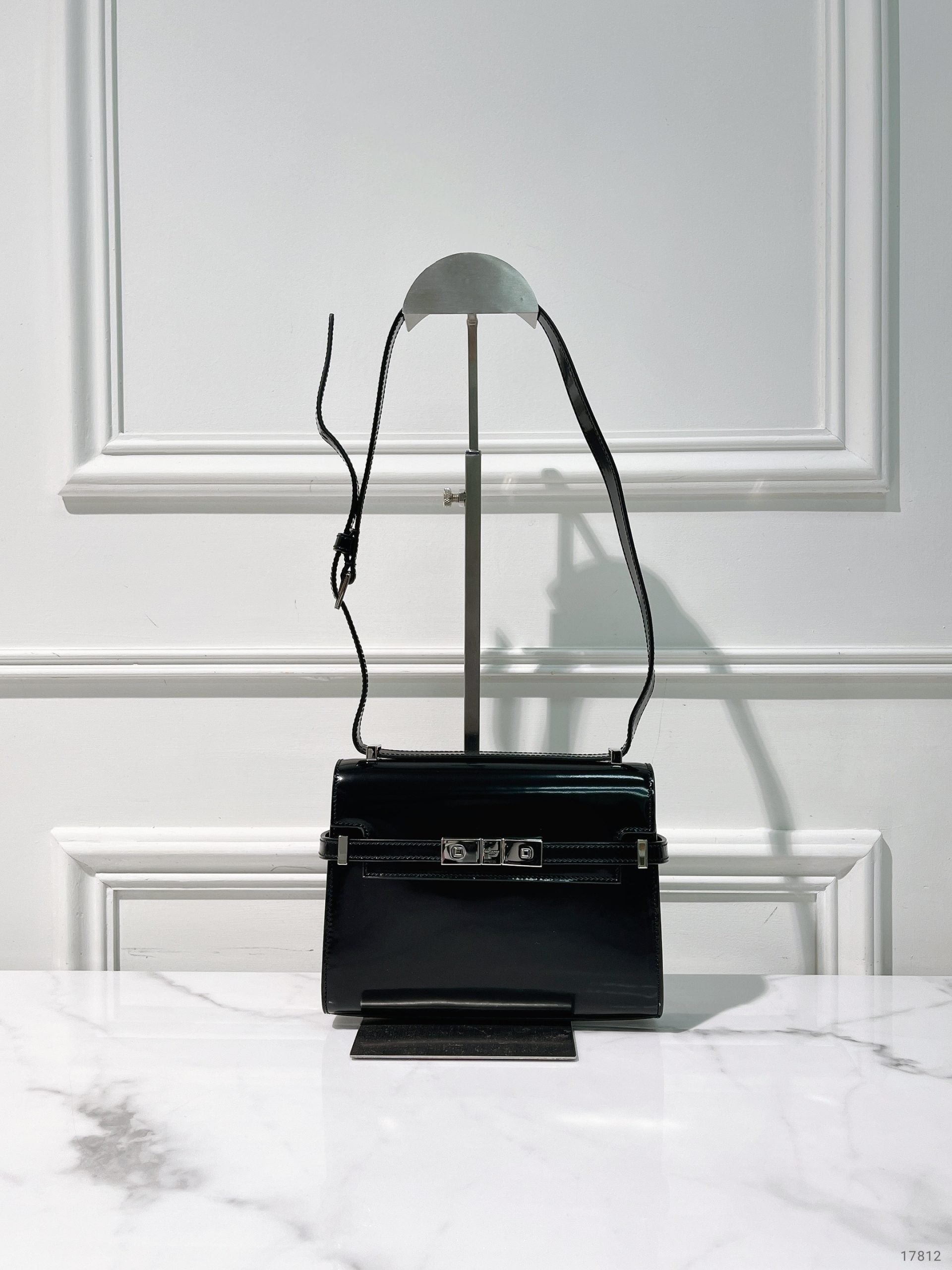 YSL MINI MANHATTAN, Black/Silver