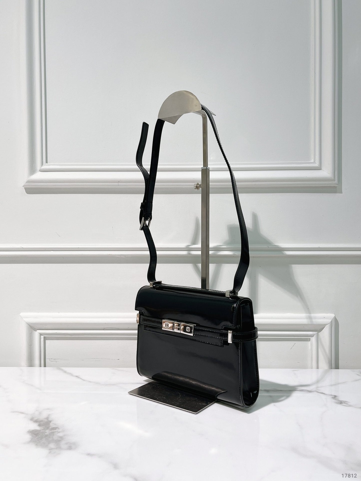 YSL MINI MANHATTAN, Black/Silver