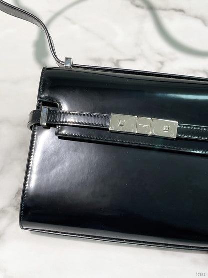 YSL MINI MANHATTAN, Black/Silver