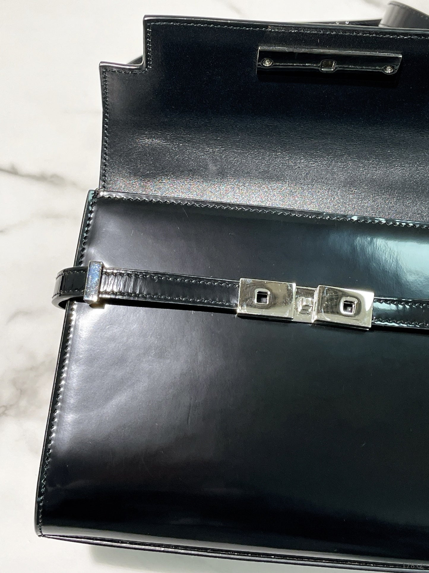 YSL MINI MANHATTAN, Black/Silver