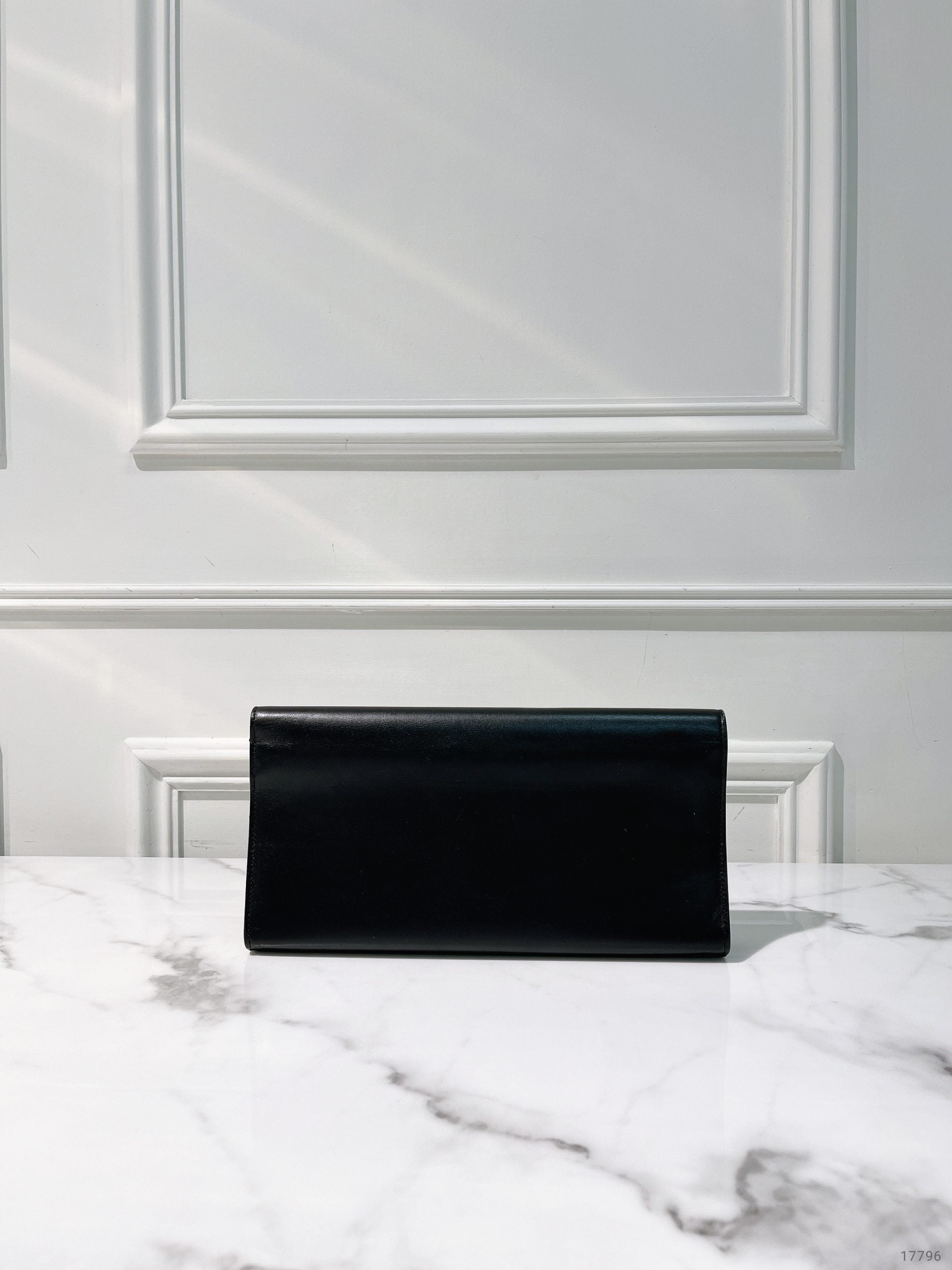 YSL HAND POUCH, Black/Gold