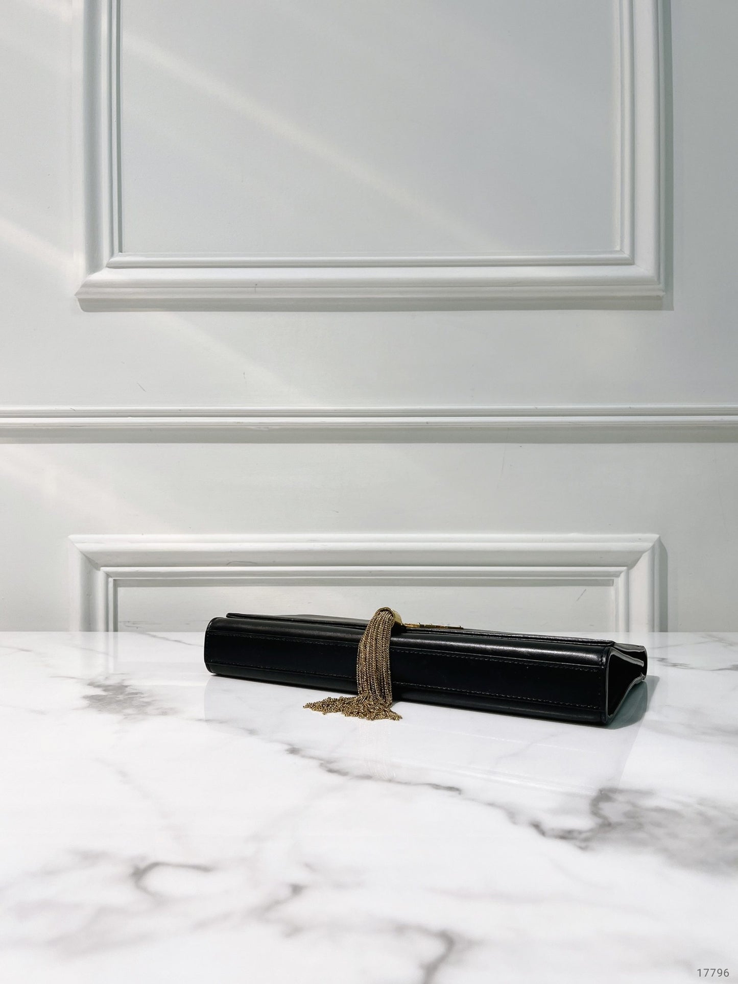 YSL HAND POUCH, Black/Gold