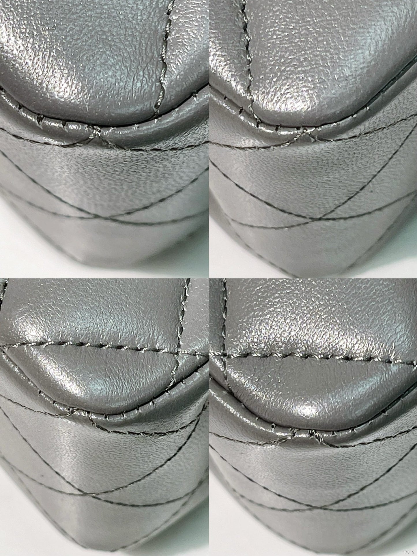 CHANEL SMALL CLASSIC FLAP, Grey/Gold