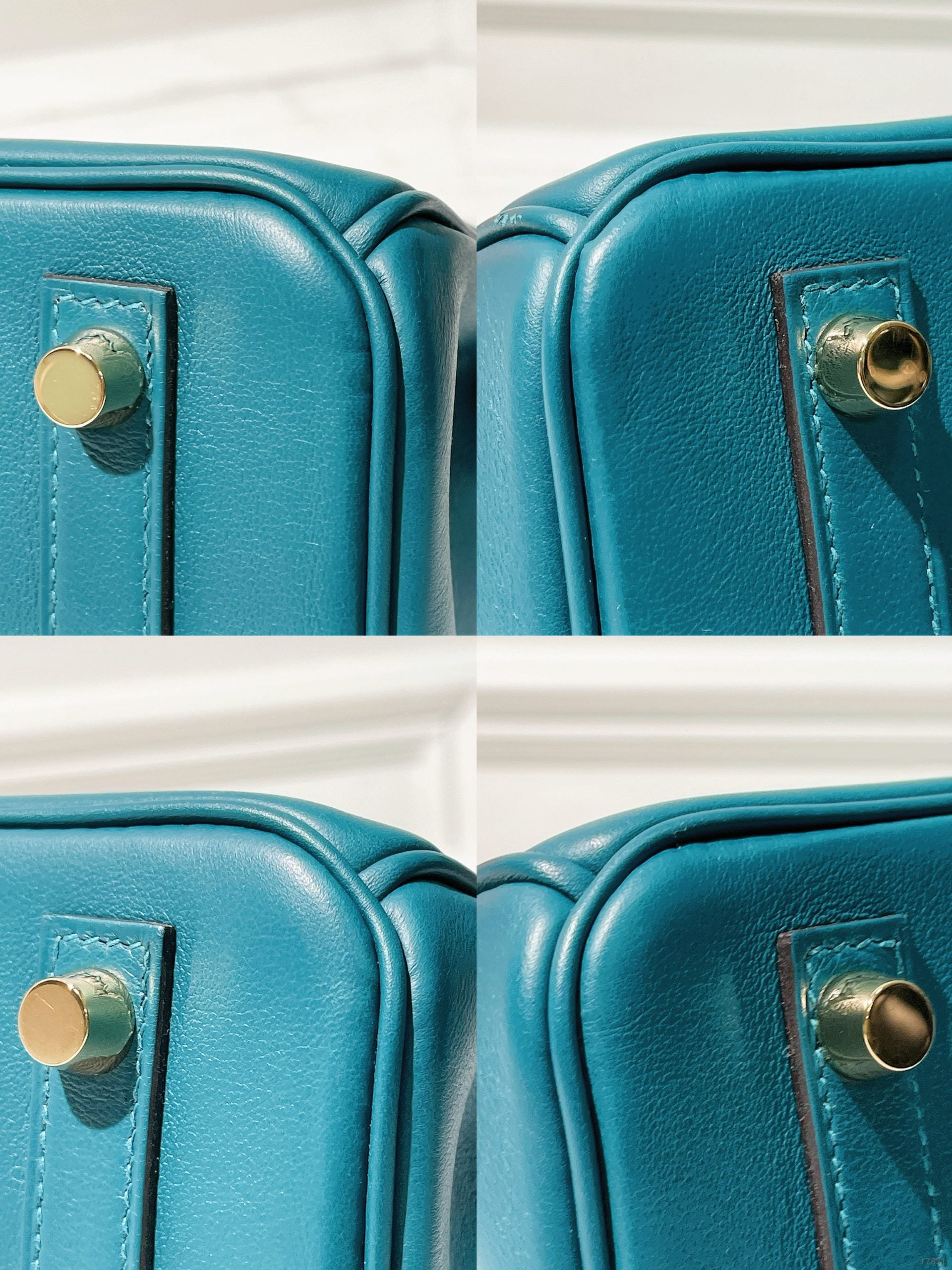 HERMES BIRKIN 25, Vert Bosphore/Gold