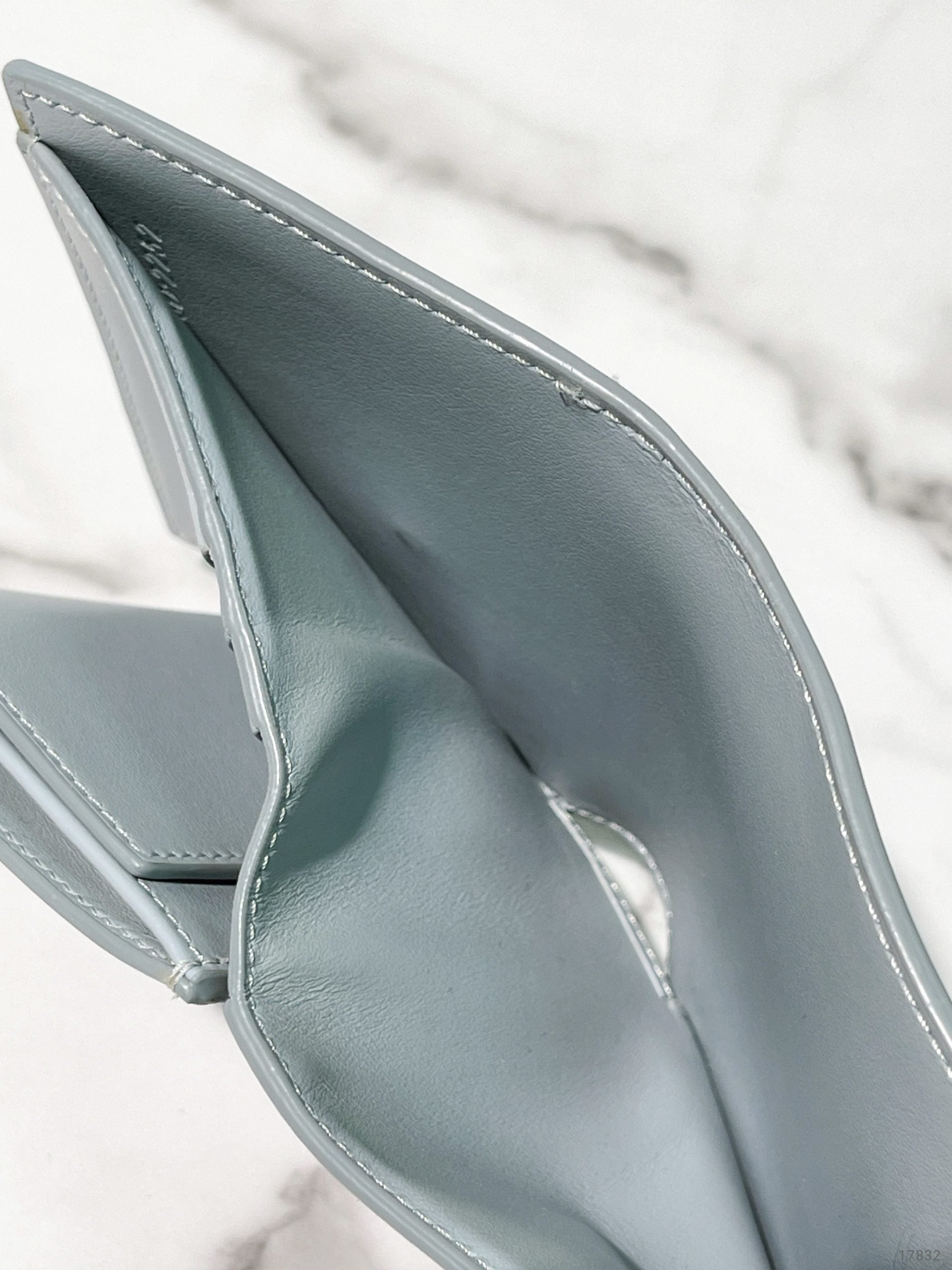 CELINE SMALL FLAP WALLET, Blue/Gold