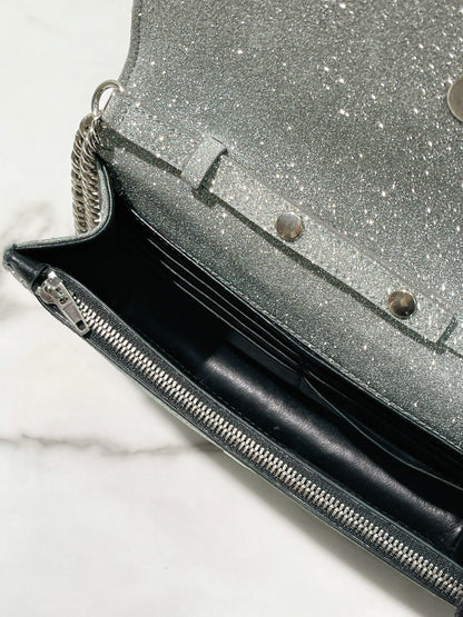 BALENCIAGA BB WOC, Sliver