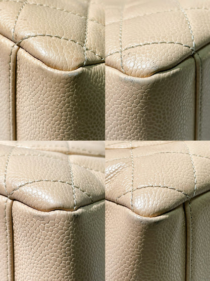 CHANEL GRAND SHOPPING TOTE, Beige/Gold