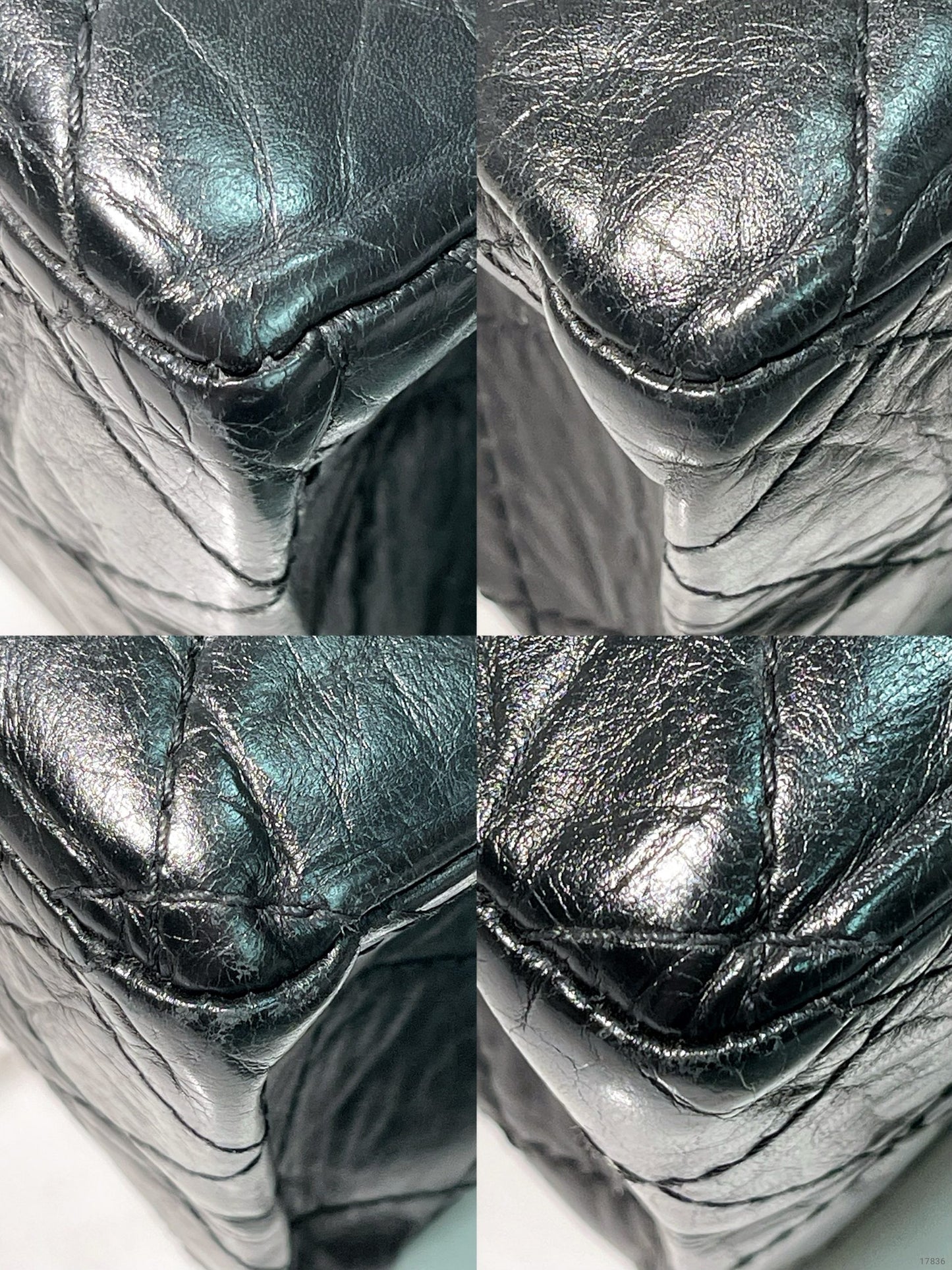 CHANEL LARGE 2.55 HANDBAG, Black/Silver