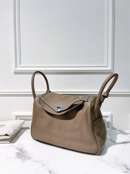 HERMES LINDY 30, Etoupe/Silver