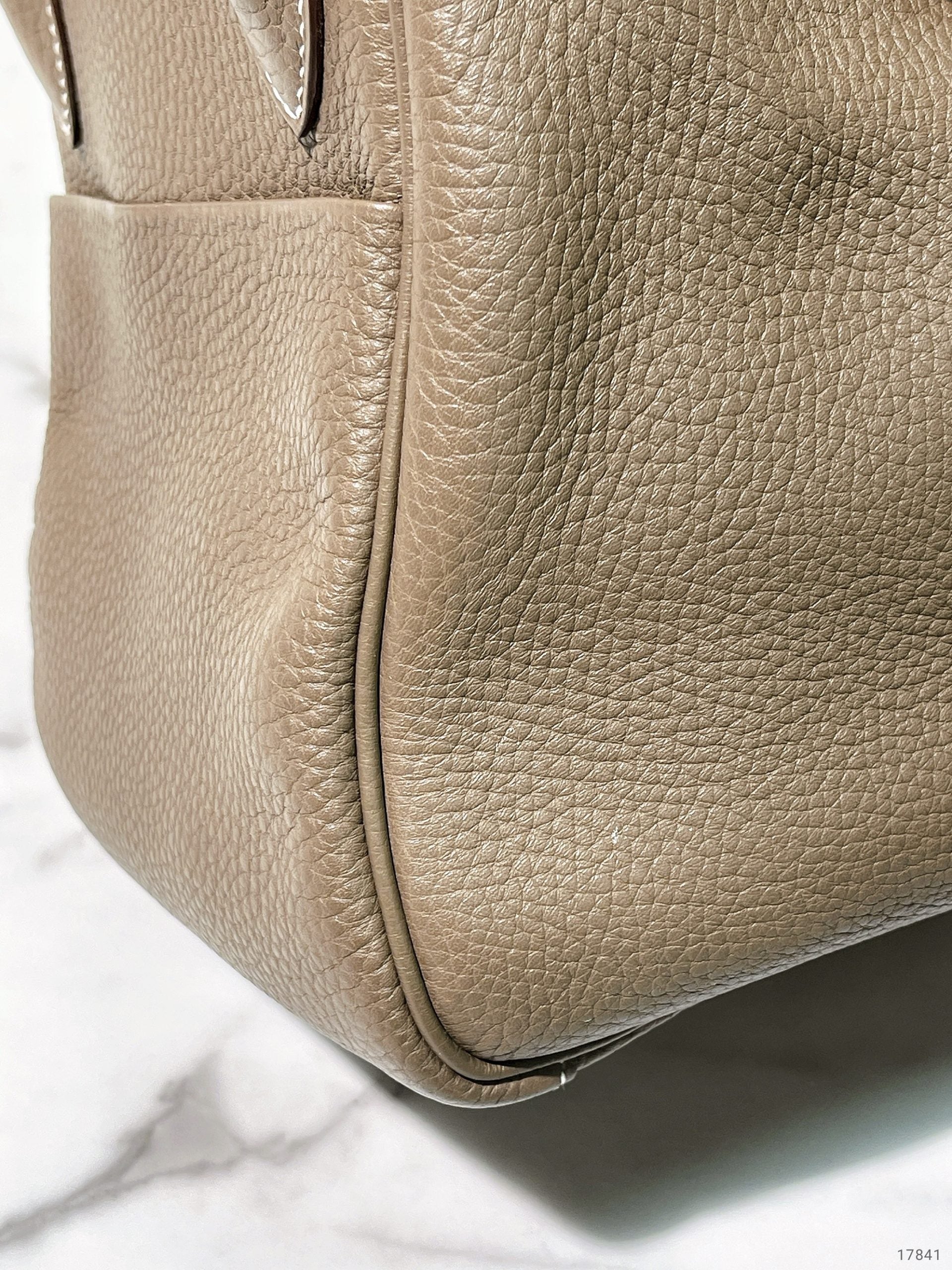 HERMES LINDY 30, Etoupe/Silver