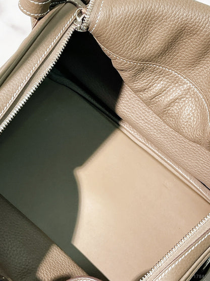 HERMES LINDY 30, Etoupe/Silver