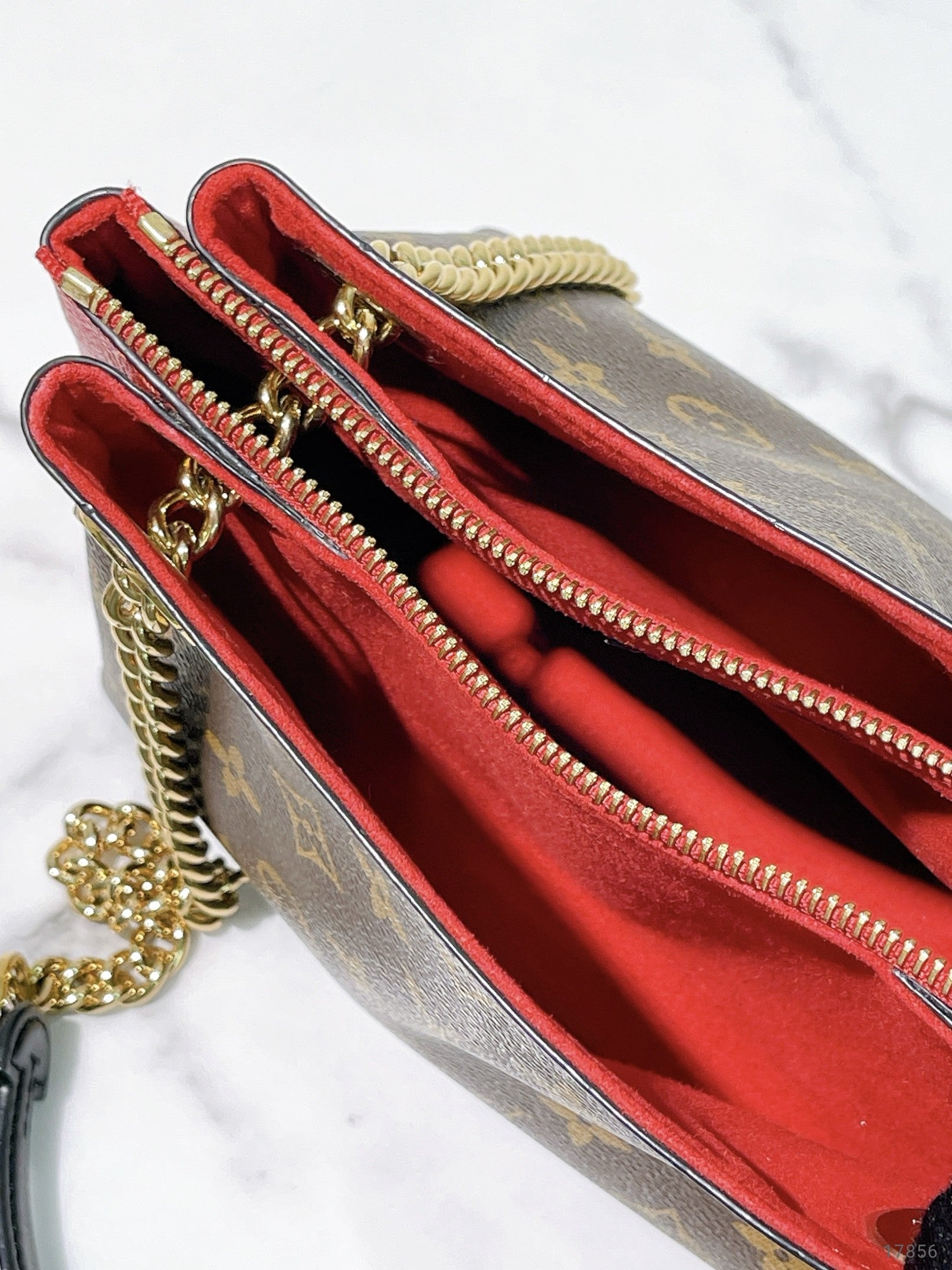 LV SURENE BB, Monogram/Red