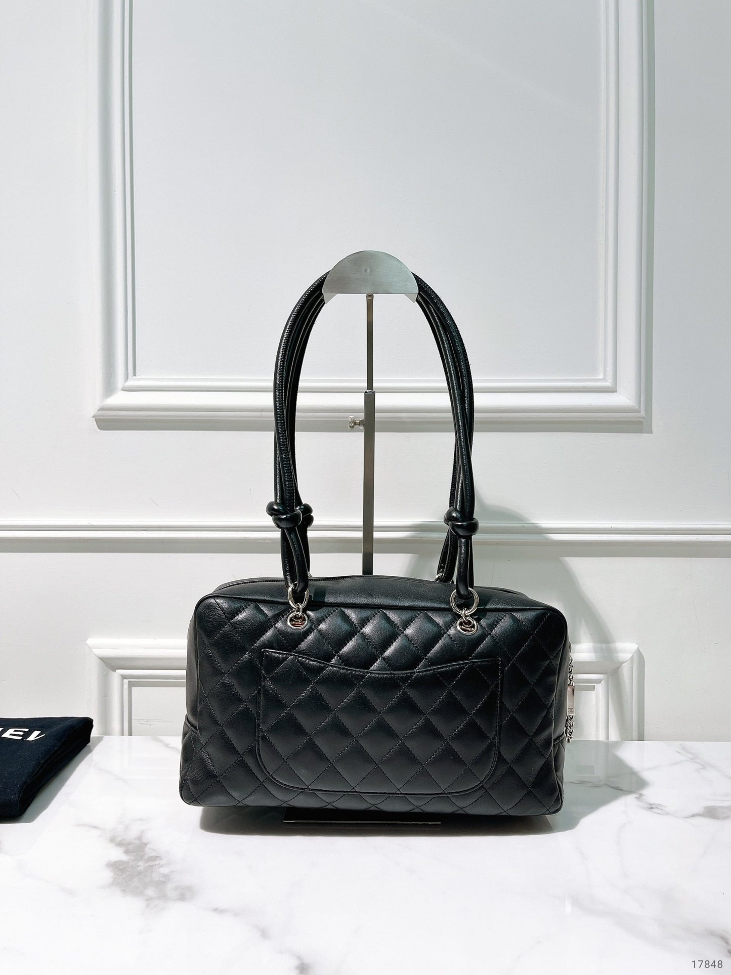 CHANEL CAMBON SHOULDER BAG, Black/White