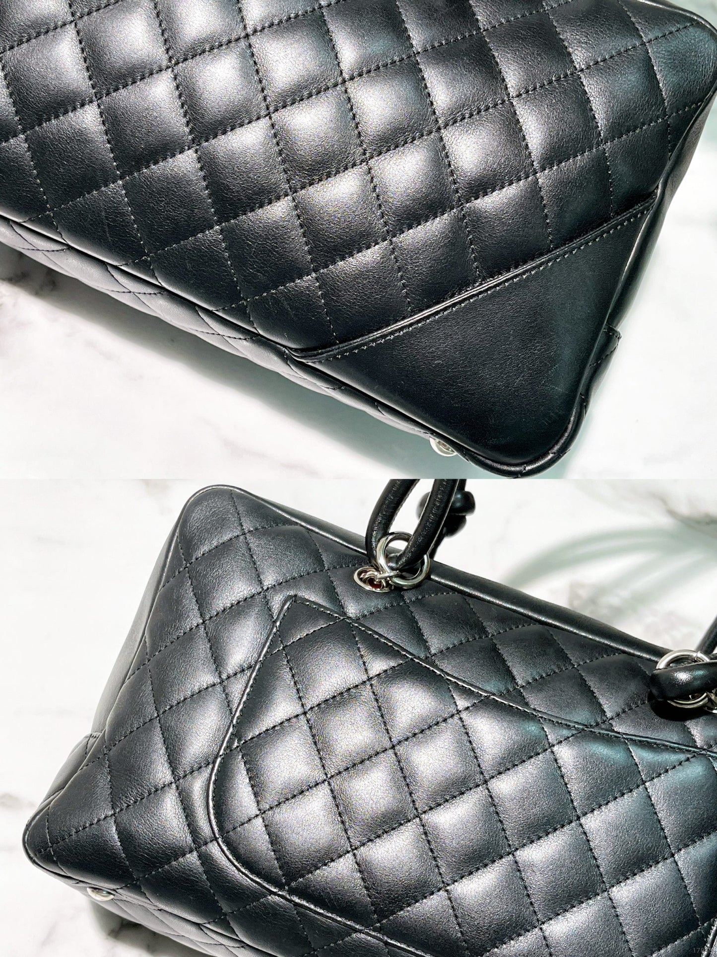 CHANEL CAMBON SHOULDER BAG, Black/White