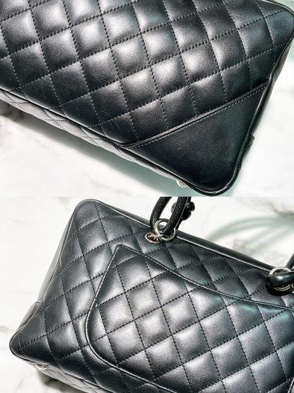 CHANEL CAMBON SHOULDER BAG, Black/White