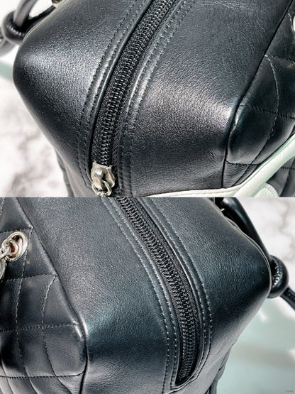 CHANEL CAMBON SHOULDER BAG, Black/White