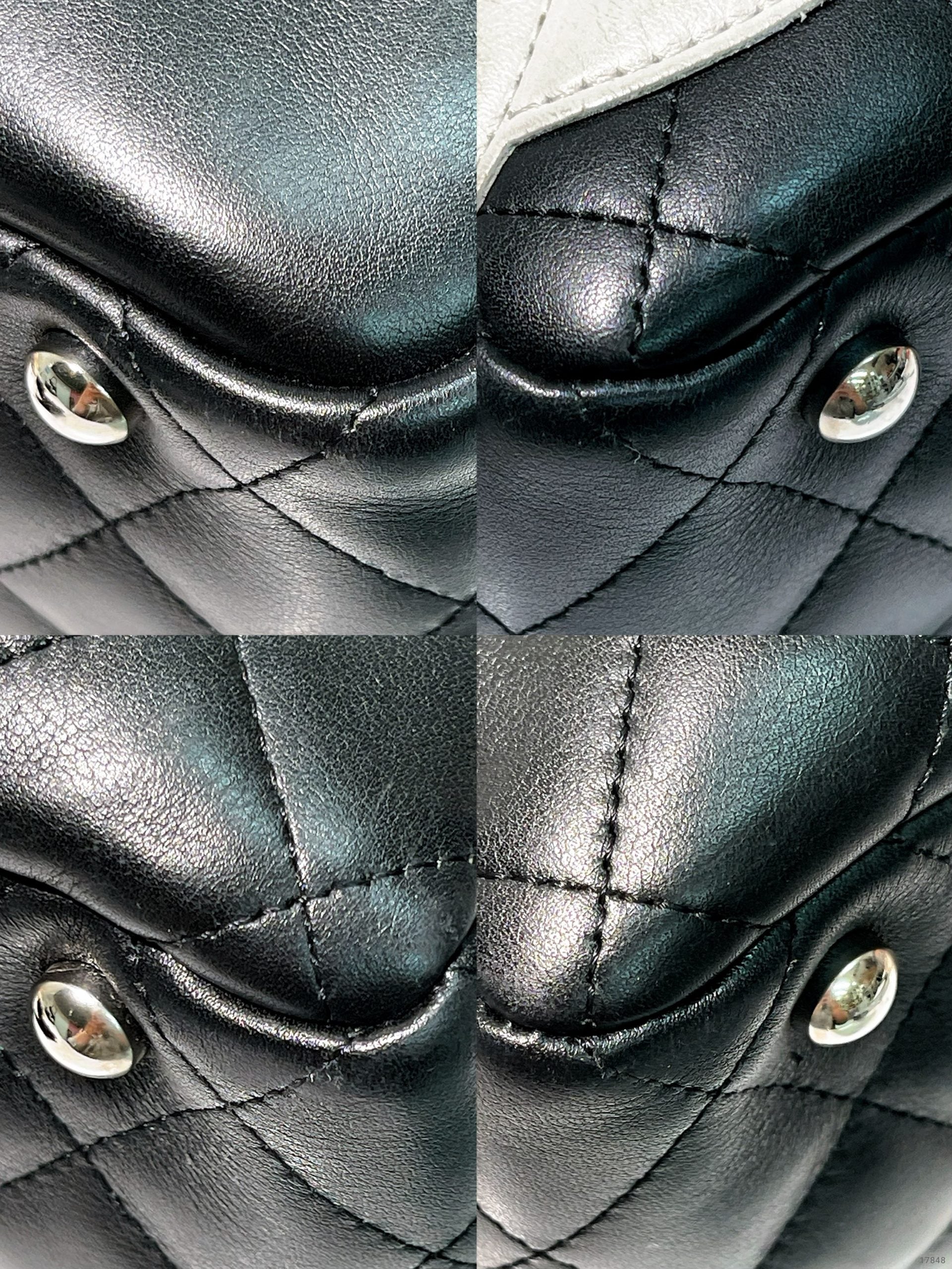 CHANEL CAMBON SHOULDER BAG, Black/White