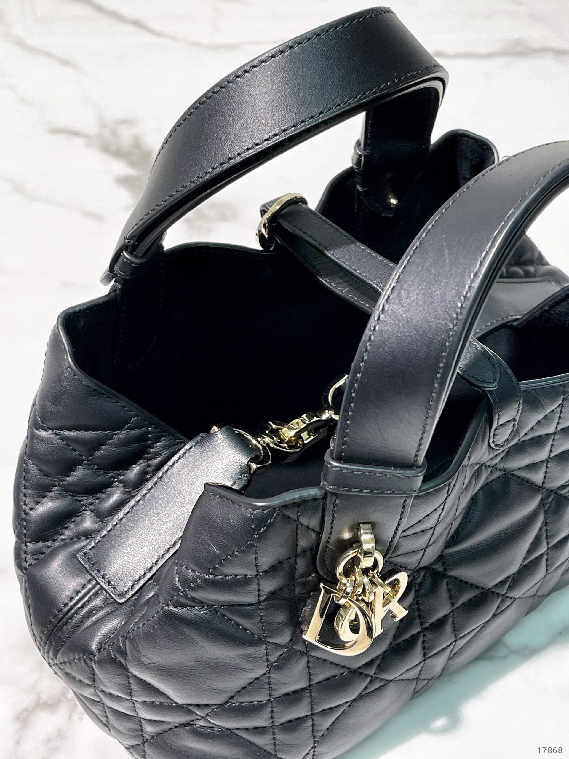 DIOR SMALL TOUJOURS, Black/Gold
