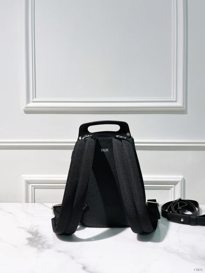 DIOR SADDLE BACKPACK, Black/Silver