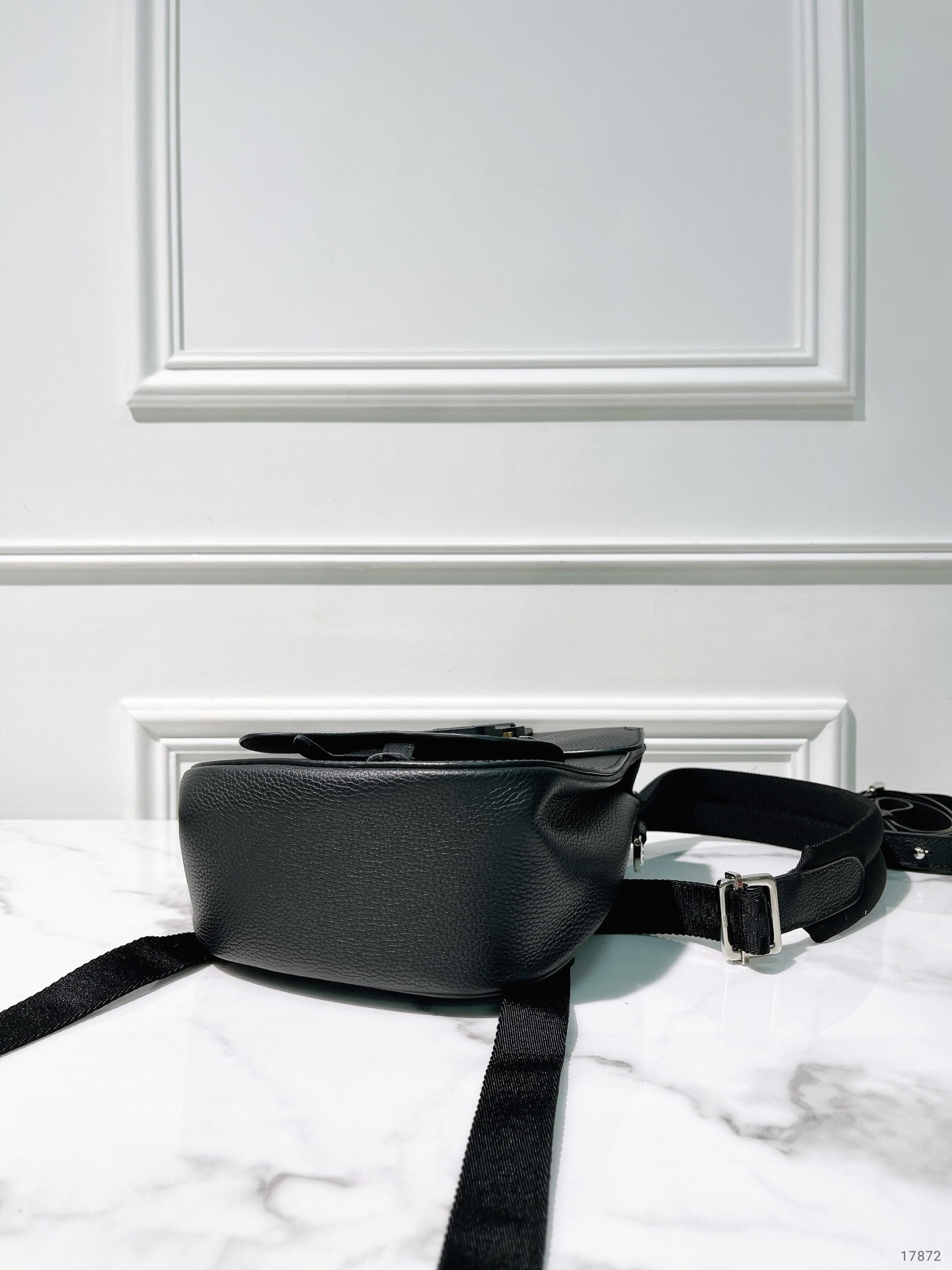 DIOR SADDLE BACKPACK, Black/Silver