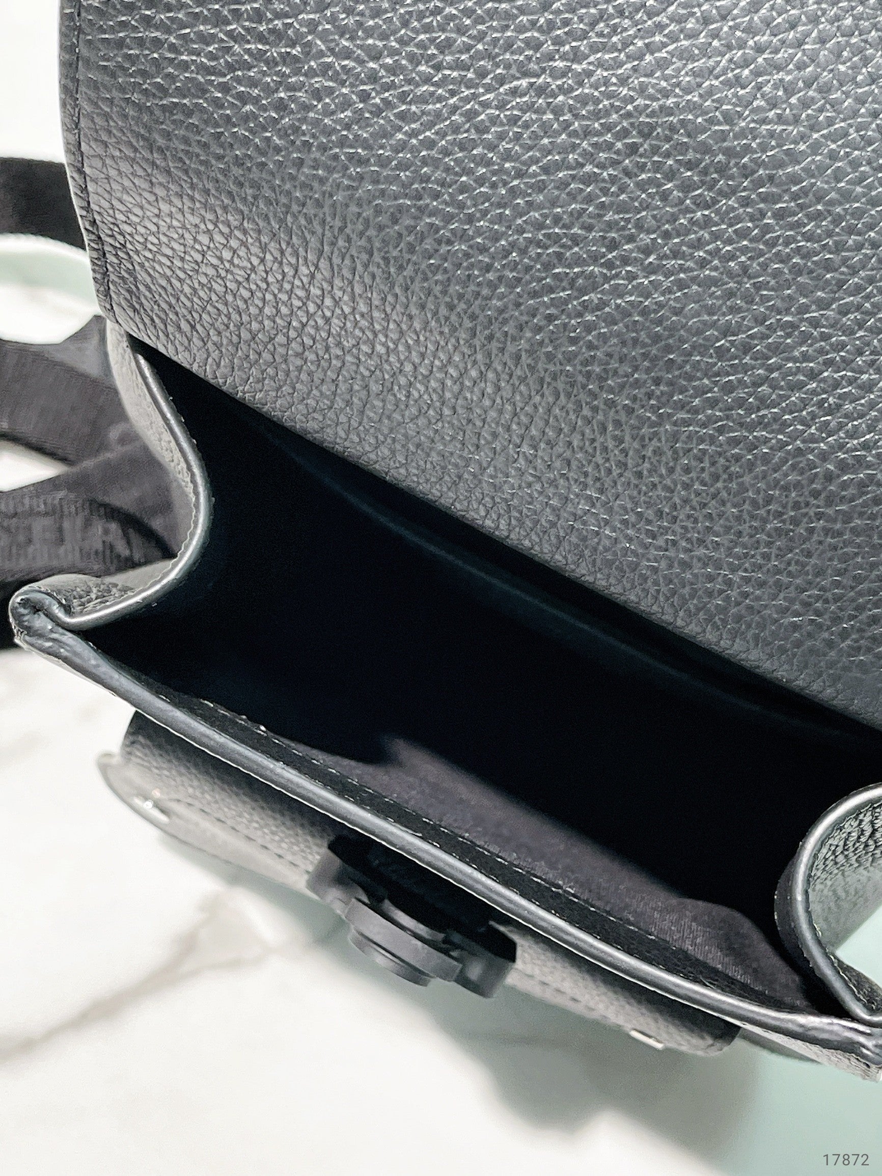 DIOR SADDLE BACKPACK, Black/Silver