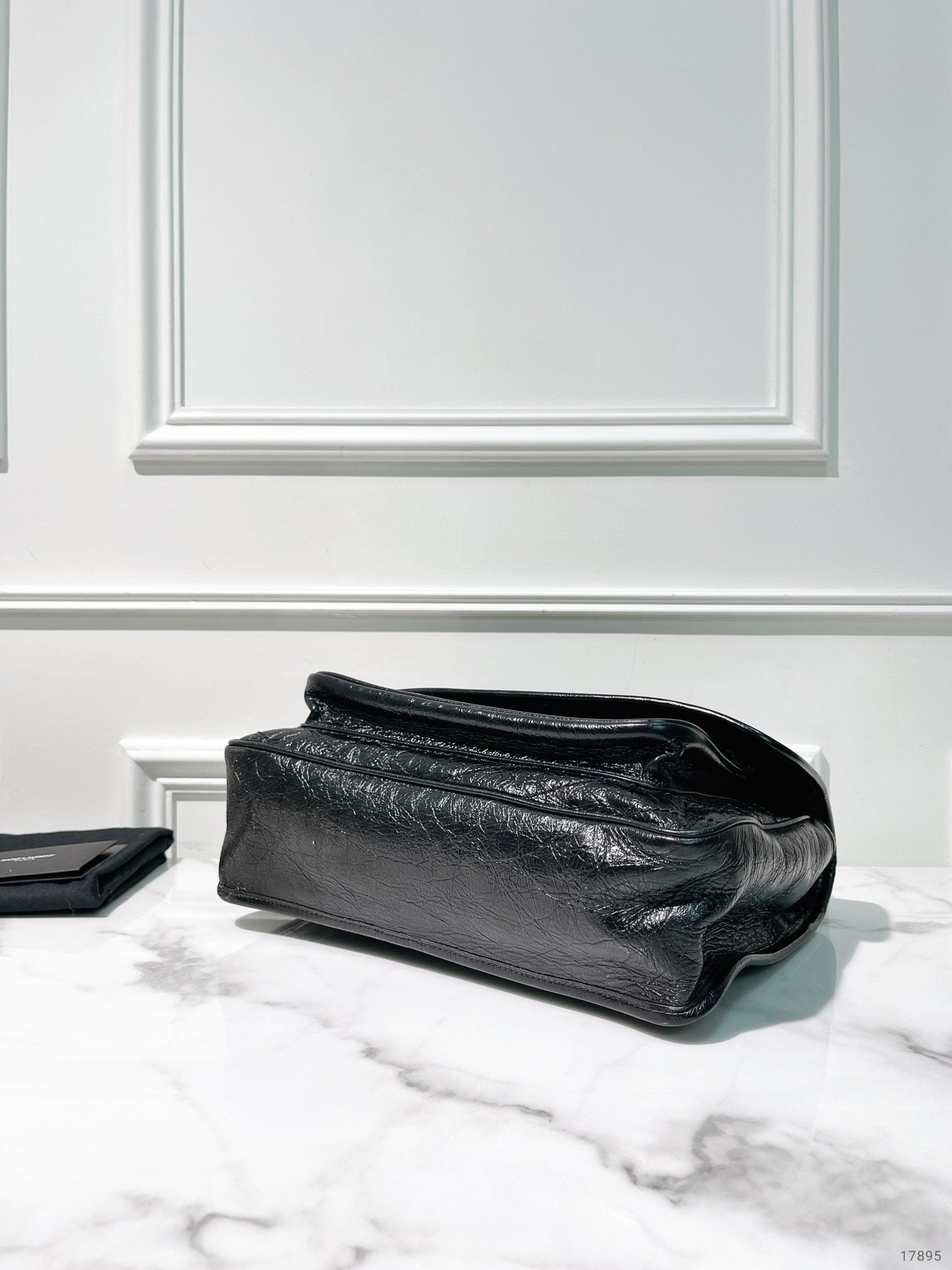 YSL LARGE NIKI, Black/Silver