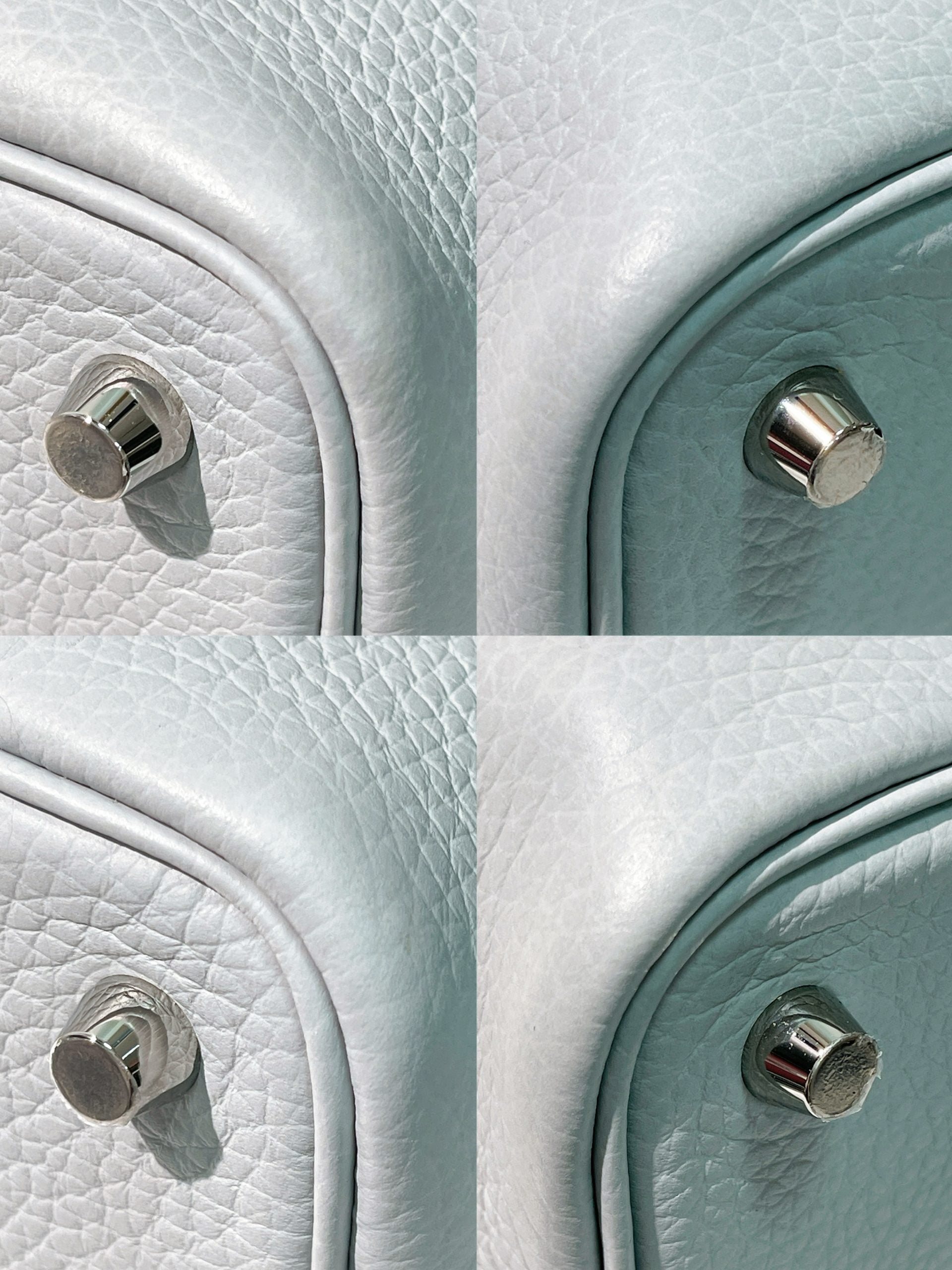 HERMES PICOTIN 18, Bleu/Pale