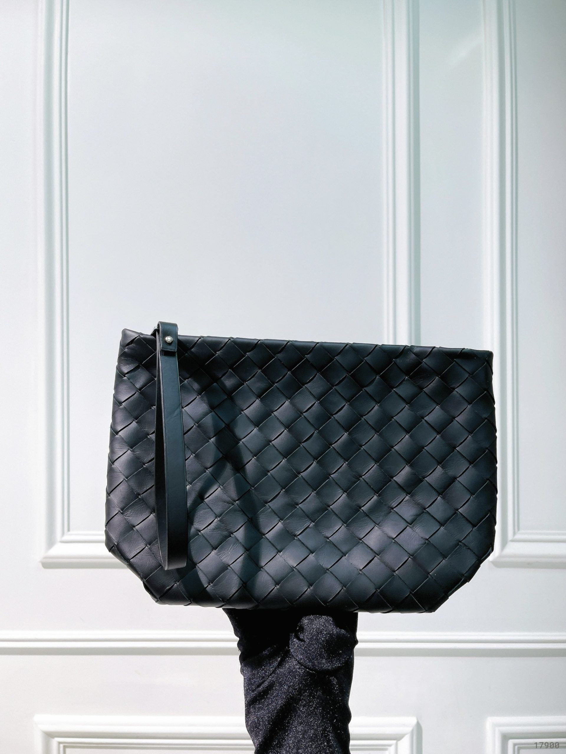 BOTTEGA VENETA POUCH, Black/Silver