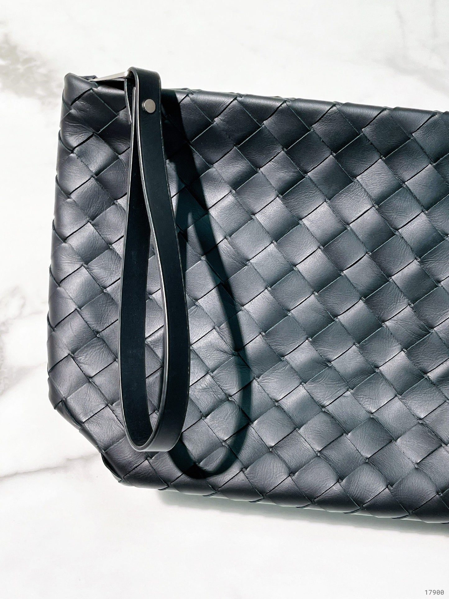 BOTTEGA VENETA POUCH, Black/Silver