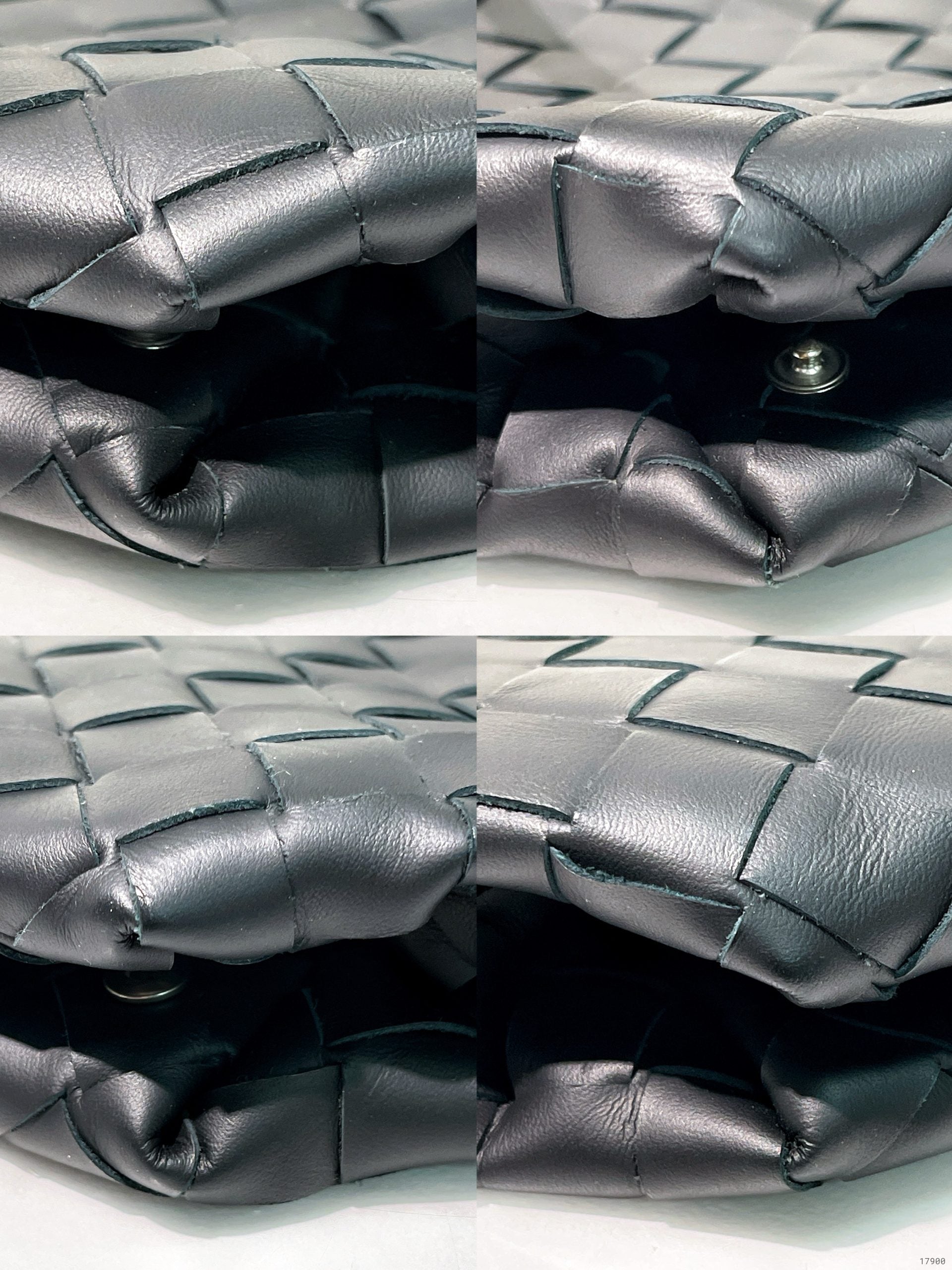 BOTTEGA VENETA POUCH, Black/Silver