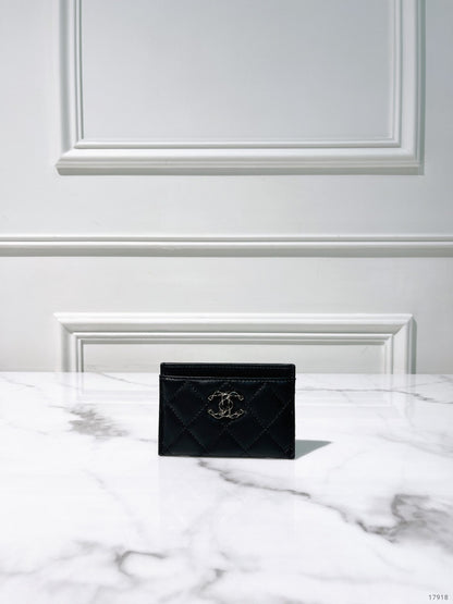 CHANEL 23K CARD HOLDER, Black