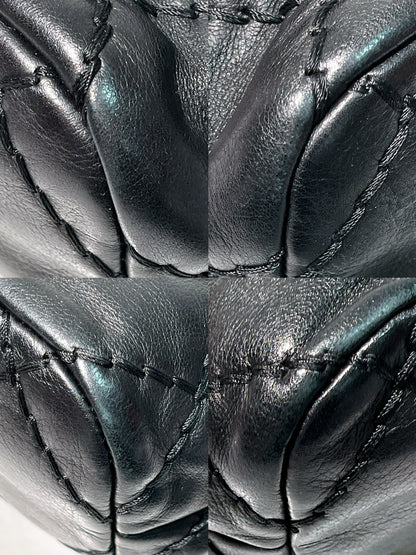 CHANEL SHOULDER BAG, Black/Silver