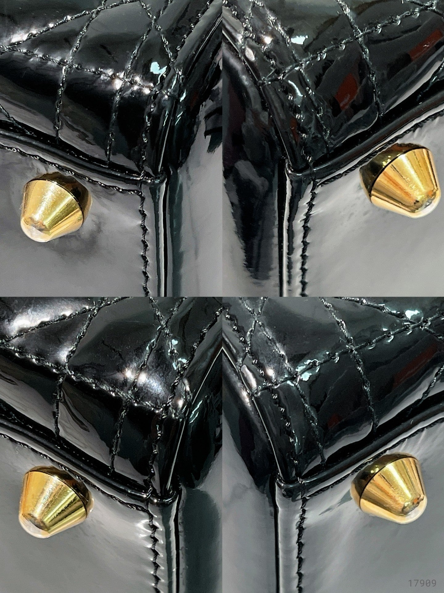 DIOR LARGE LADY DIOR BAG, Black/Gold