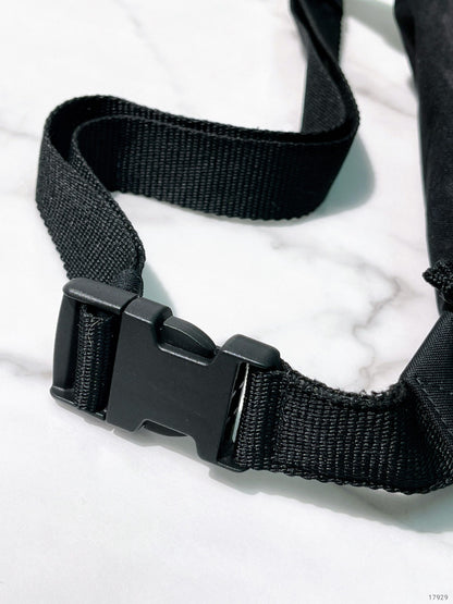 BALENCIAGA WAIST BAG, Black/White