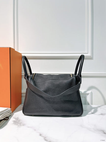 HERMES LINDY 30, Noir/Gold