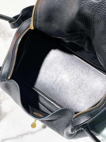 HERMES LINDY 30, Noir/Gold
