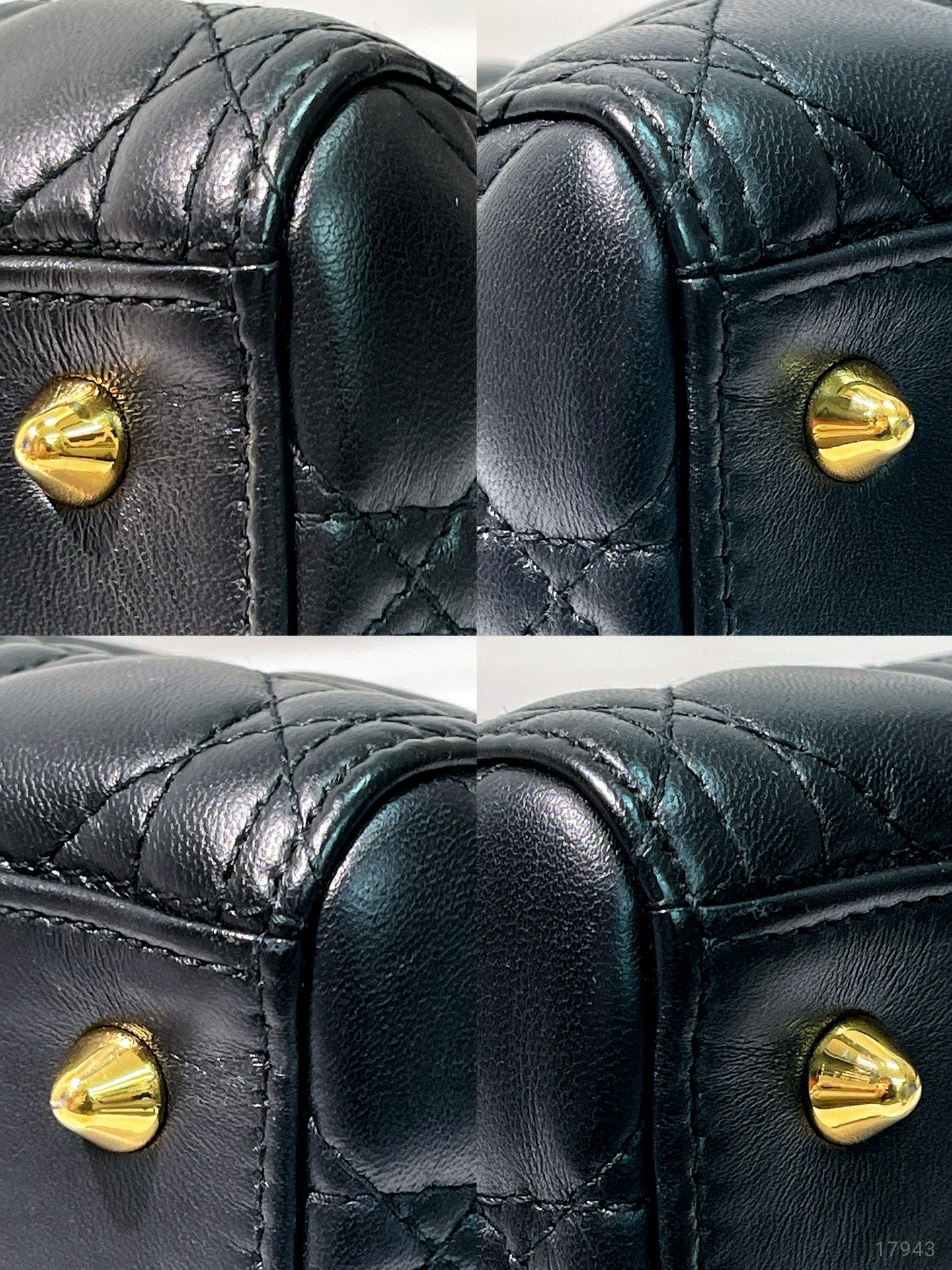 DIOR MEIDUM LADY DIOR BAG, Black/Gold