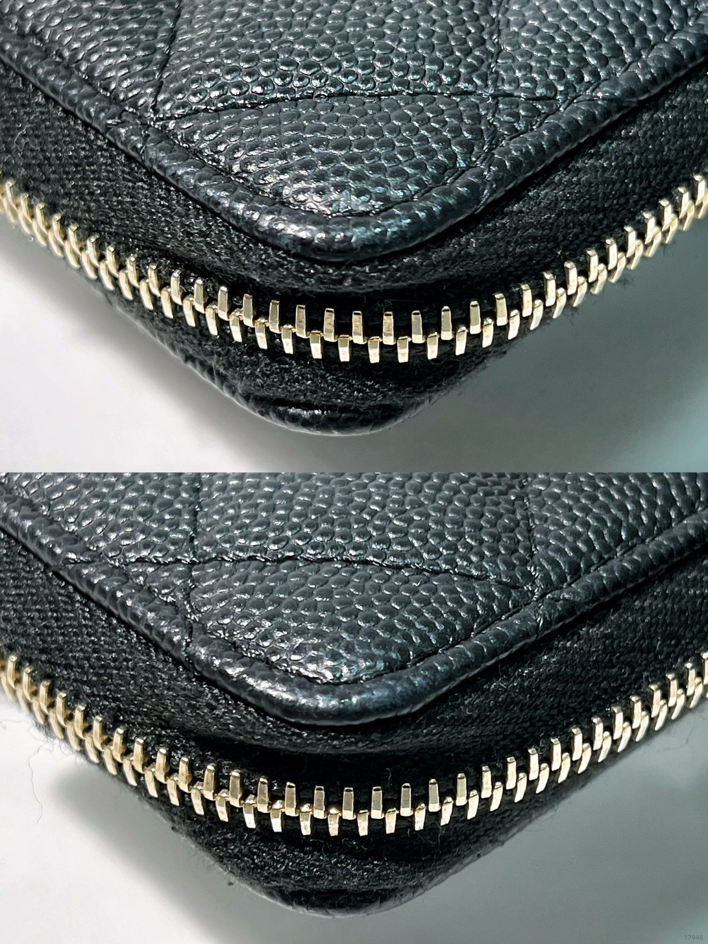 CHANEL 23B CARD HOLDER, Black/Gold