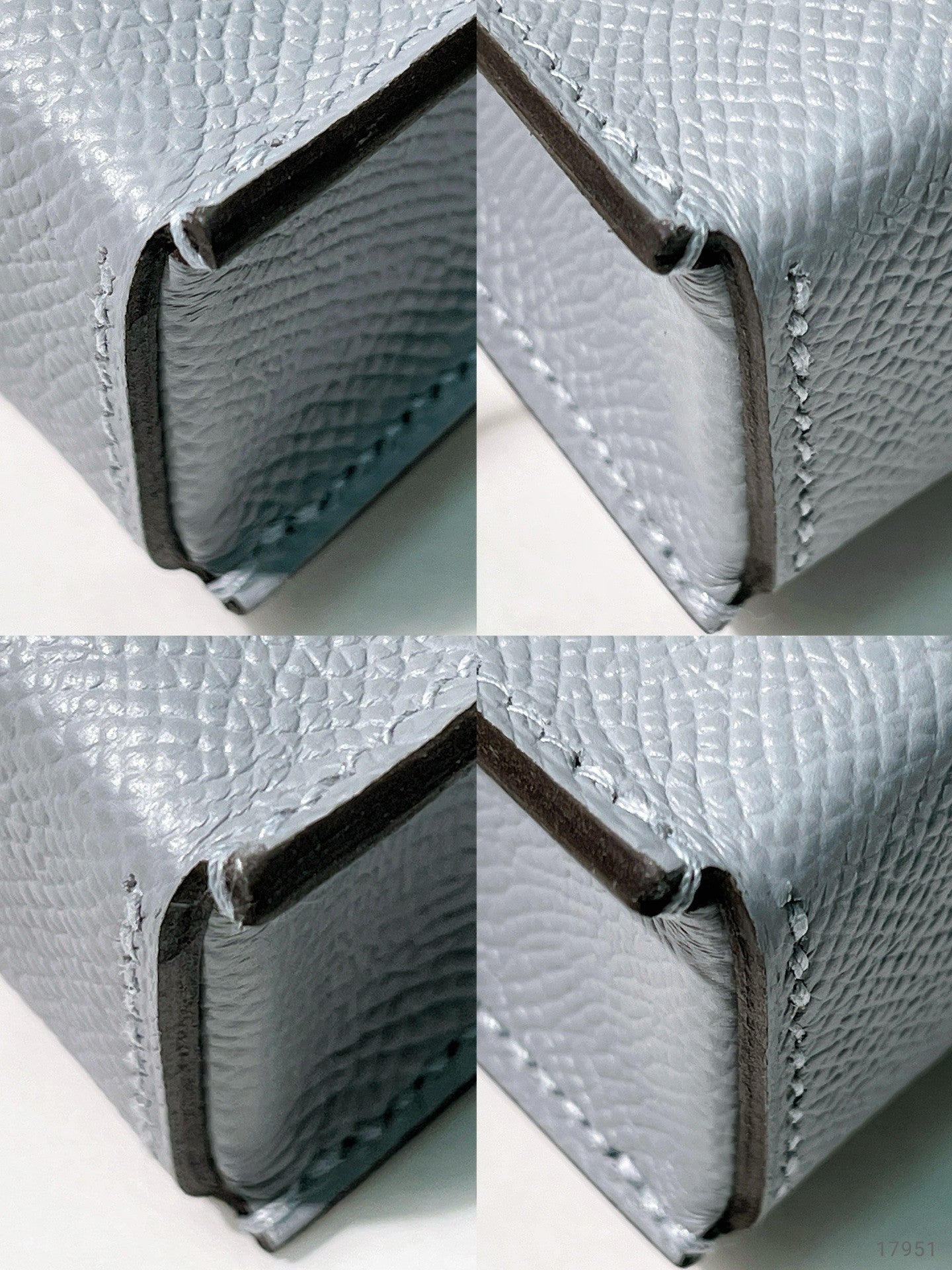 HERMES SNAP WALLET, Gris Pantin/Silver