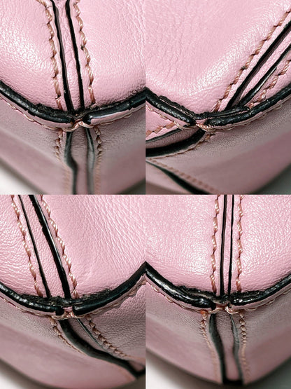 LOEWE MINI PUZZLE EDGE BAG, Pink