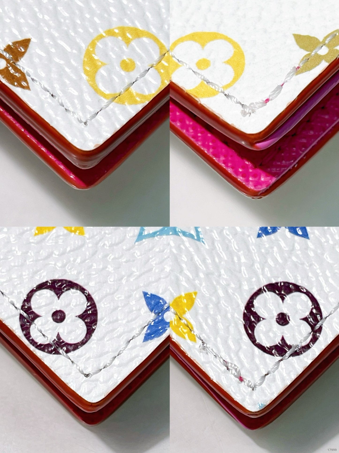 LV x TM PASSPORT COVER, Multicolor Blanc