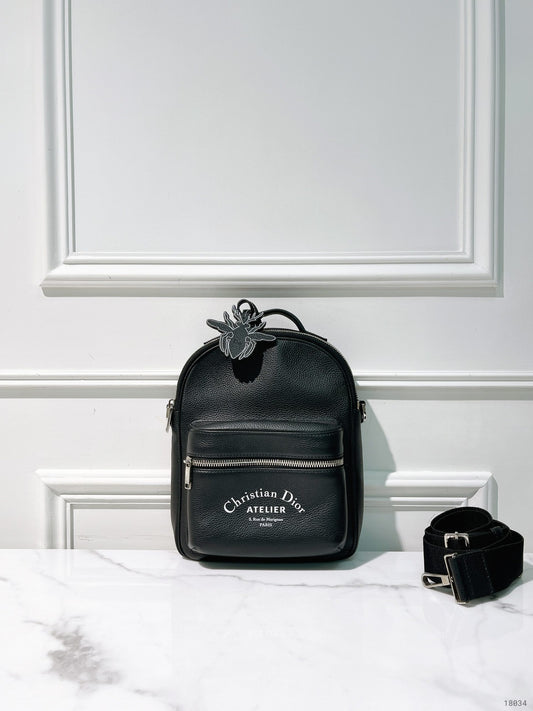 DIOR MINI RIDER BACKPACK, Black/Silver