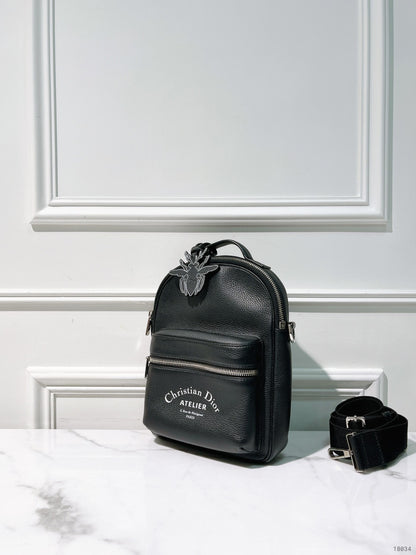 DIOR MINI RIDER BACKPACK, Black/Silver