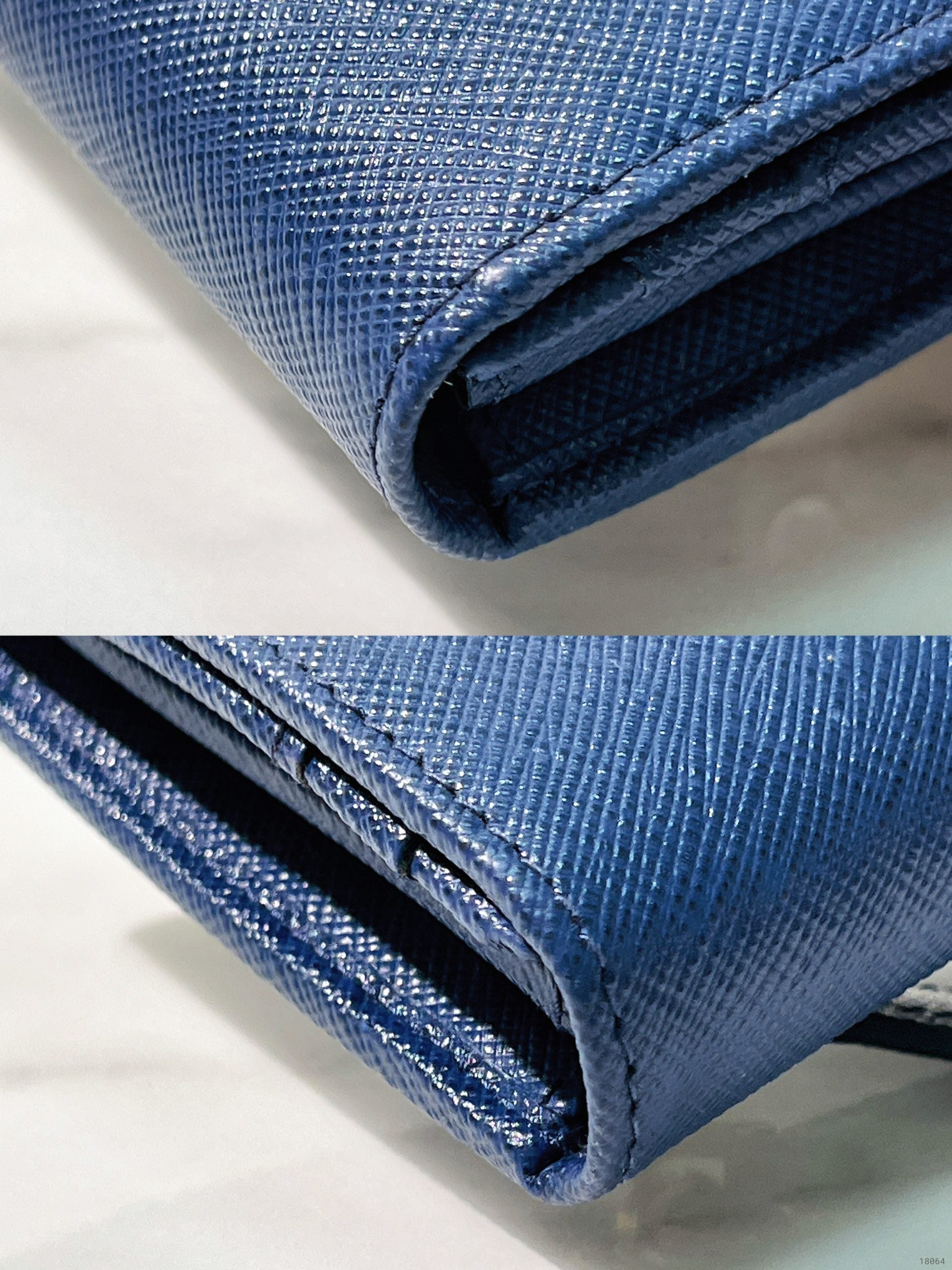 PRADA WALLET, Blue/Gold