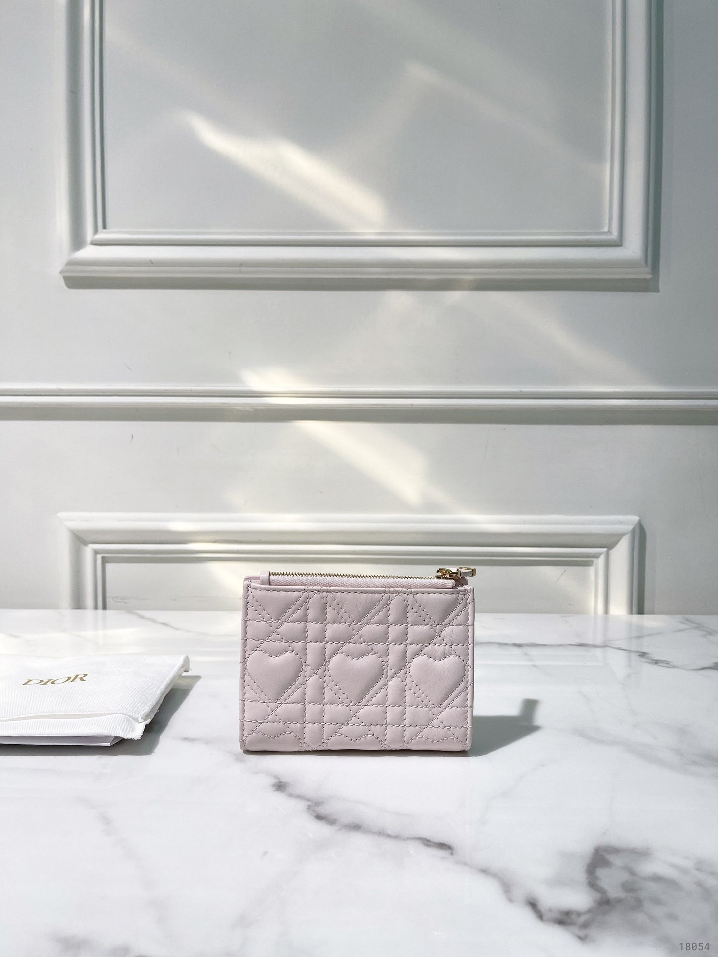 DIOR JOLIE DAHLIA WALLET, Pink/Gold