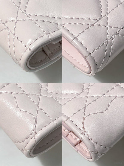 DIOR JOLIE DAHLIA WALLET, Pink/Gold