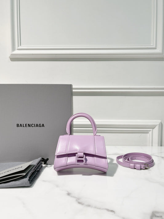 BALENCIAGA MINI HOURGLASS, Purple